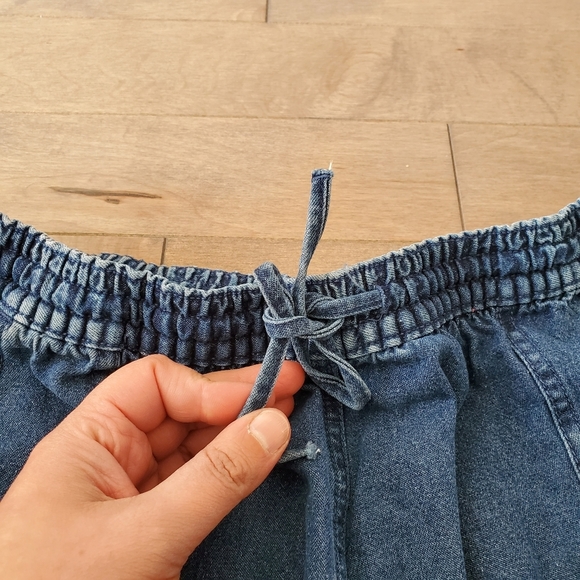 Vintage denim bermudas with flamingos 🦩 - Picture 6 of 10